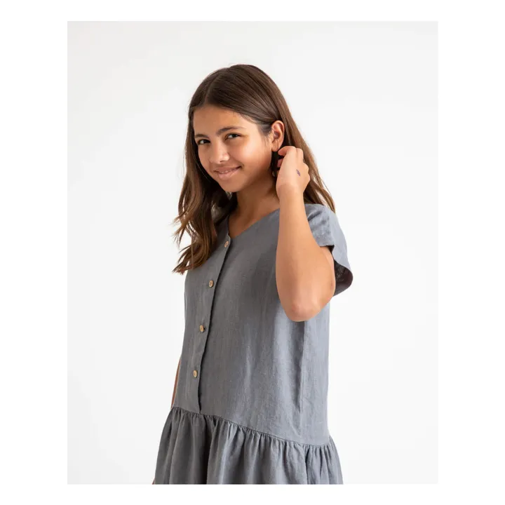 Matona Robe Lin | Bleu gris