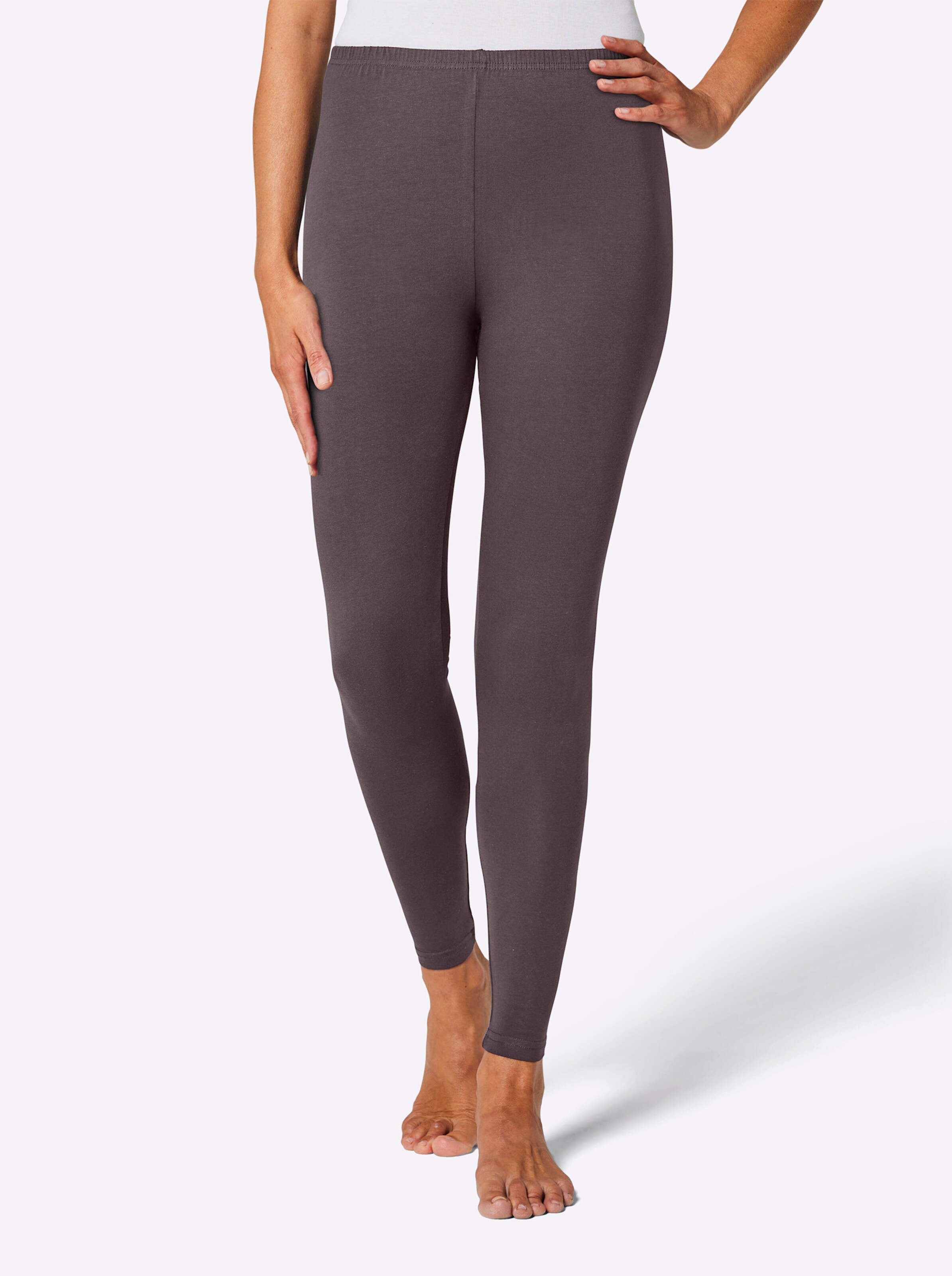Leggings in taupe