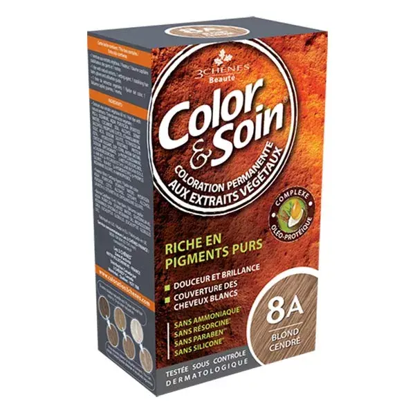 Les 3 Chênes Color & Soin Cor Permanente No. 8A Loiro Cinza