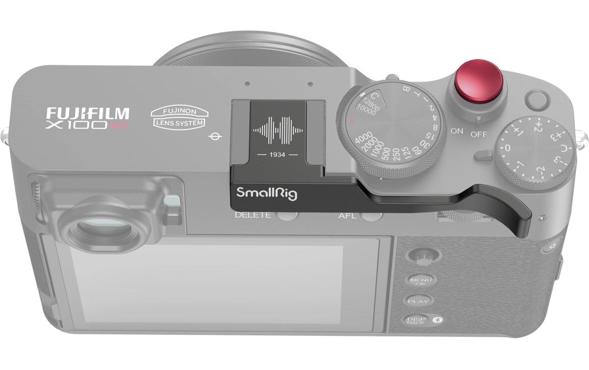 Daumengriff für FUJIFILM X100VI / X100V - SchwarzVerbessert die Sicherheit beim Halten der Kamera mit einer Hand