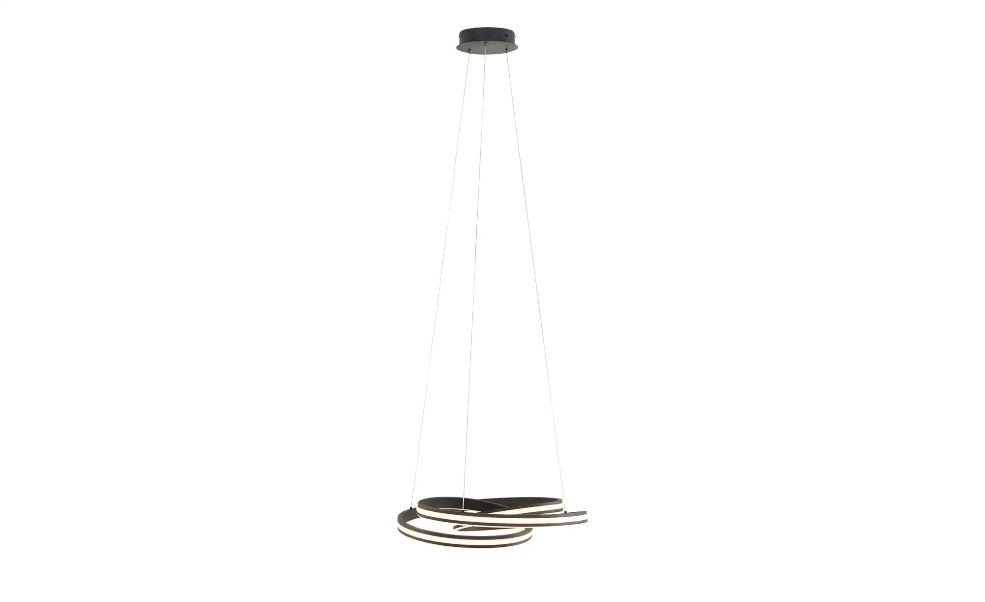 Trio LED-Pendelleuchte, schwarz ´gedreht´