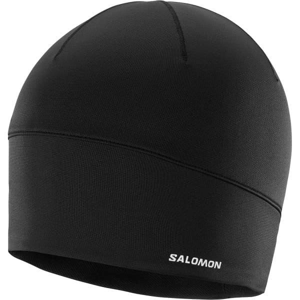Bonnet ski de fond SALOMON ACTIVE BEANIE DEEP BLACK/REFLECTIVE SILVER