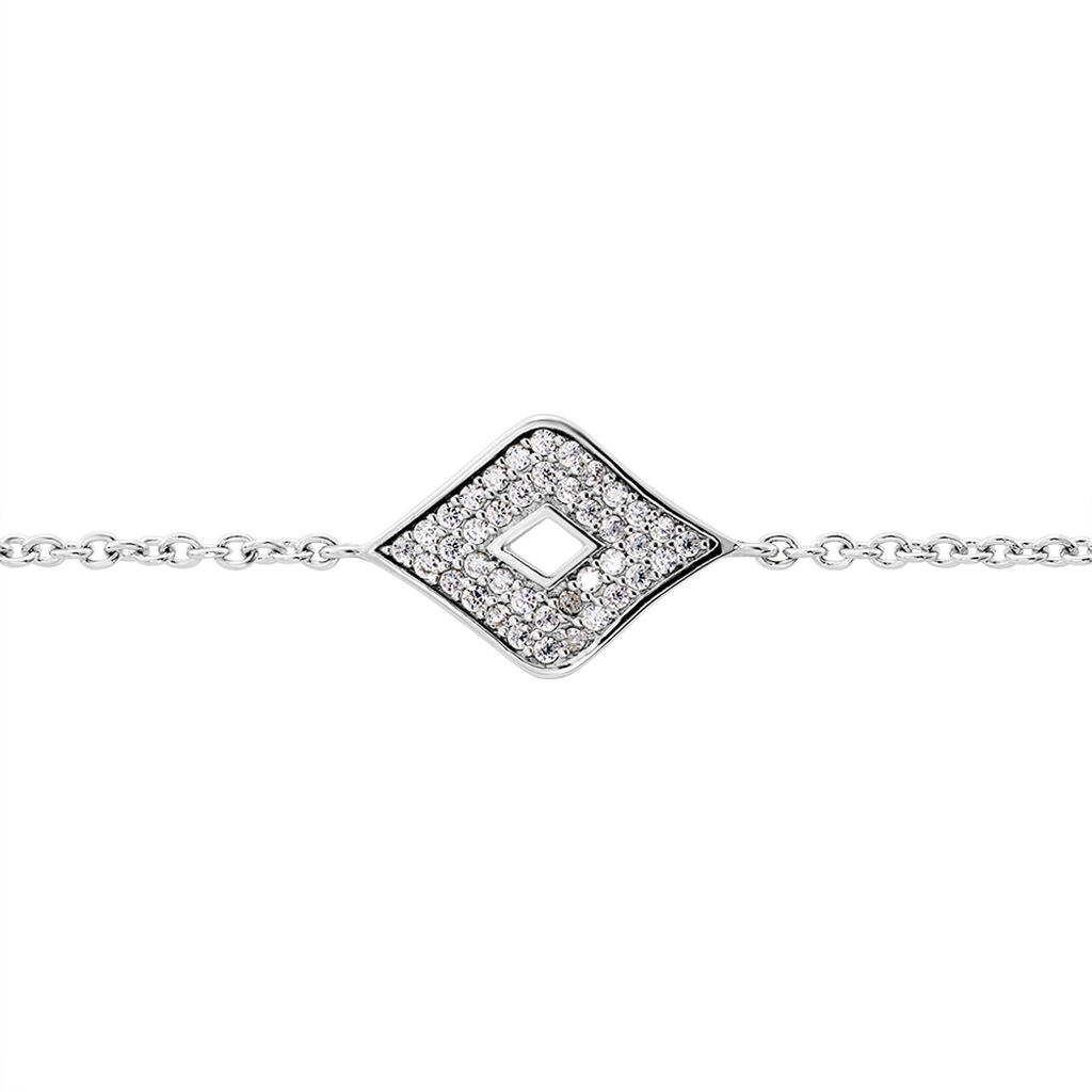Bracelet Argent Blanc Eugenius Oxyde De Zirconium