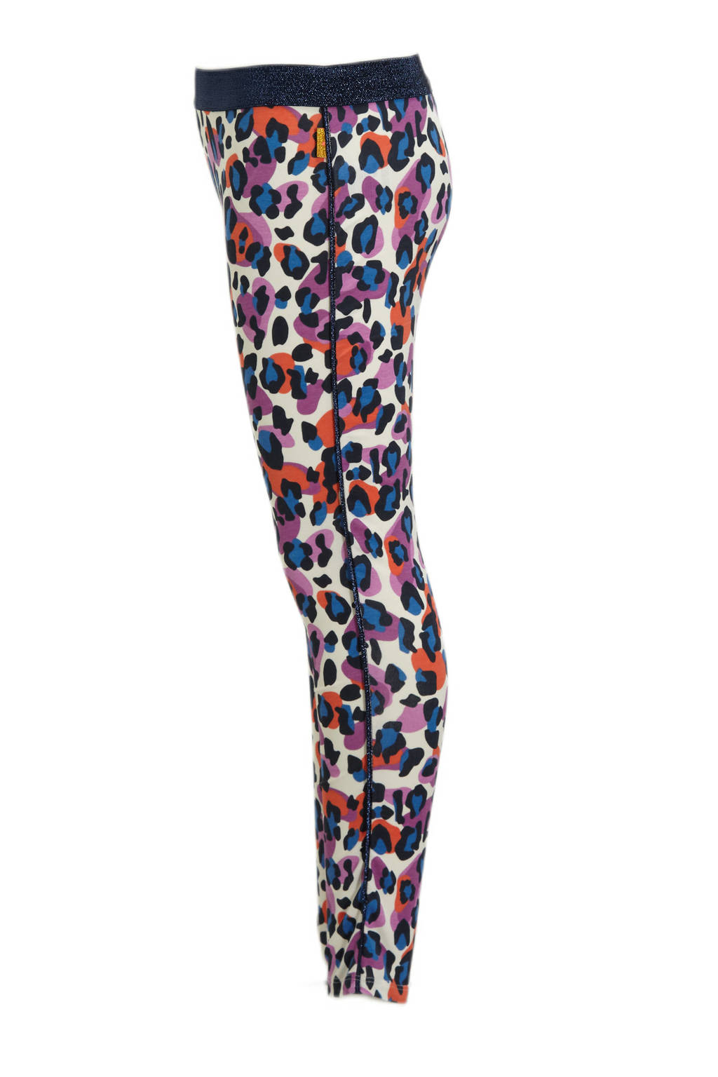 Orange Stars legging Paris met panterprint multi