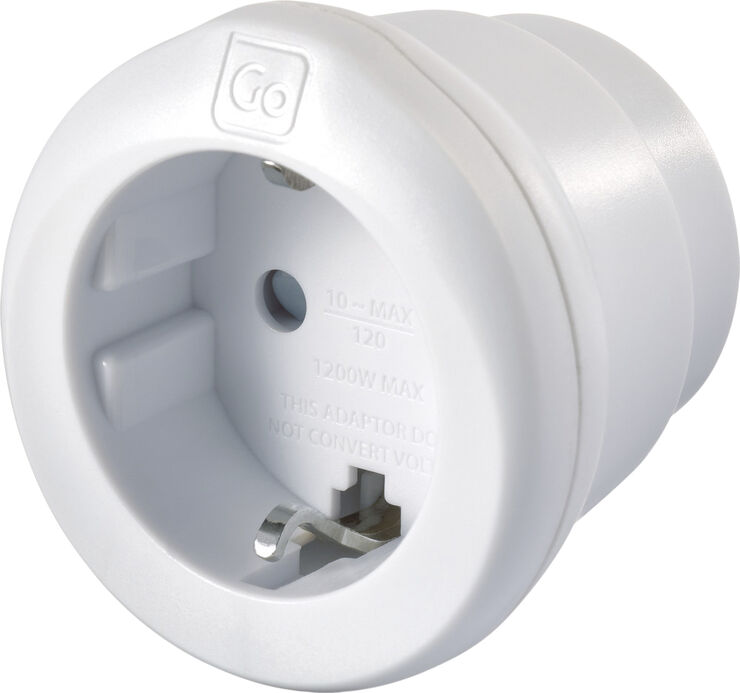 Go Travel EU-USA Adaptor White