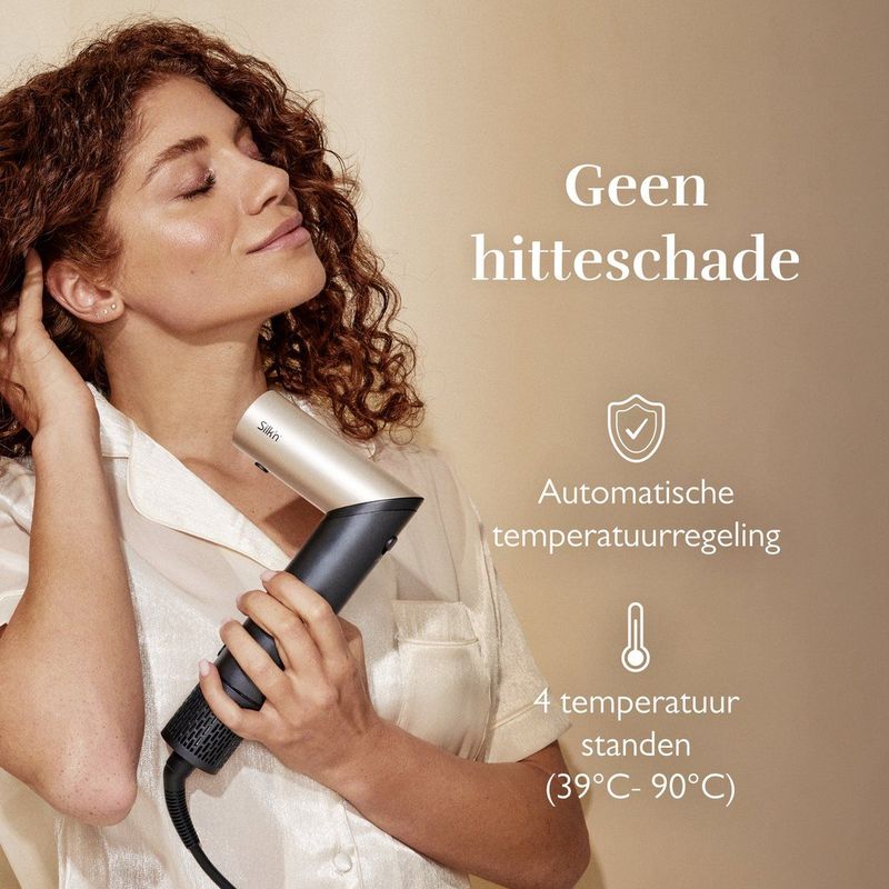 Silk'n - SilkyAir Flex - Luchtstylingtool - Zwart - 5-in-1
