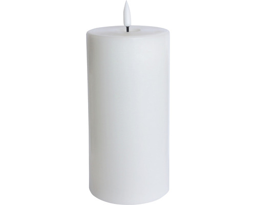 LED-kaars van echte was Ø 7,5 cm H 15 cm incl. 8-uurs timer