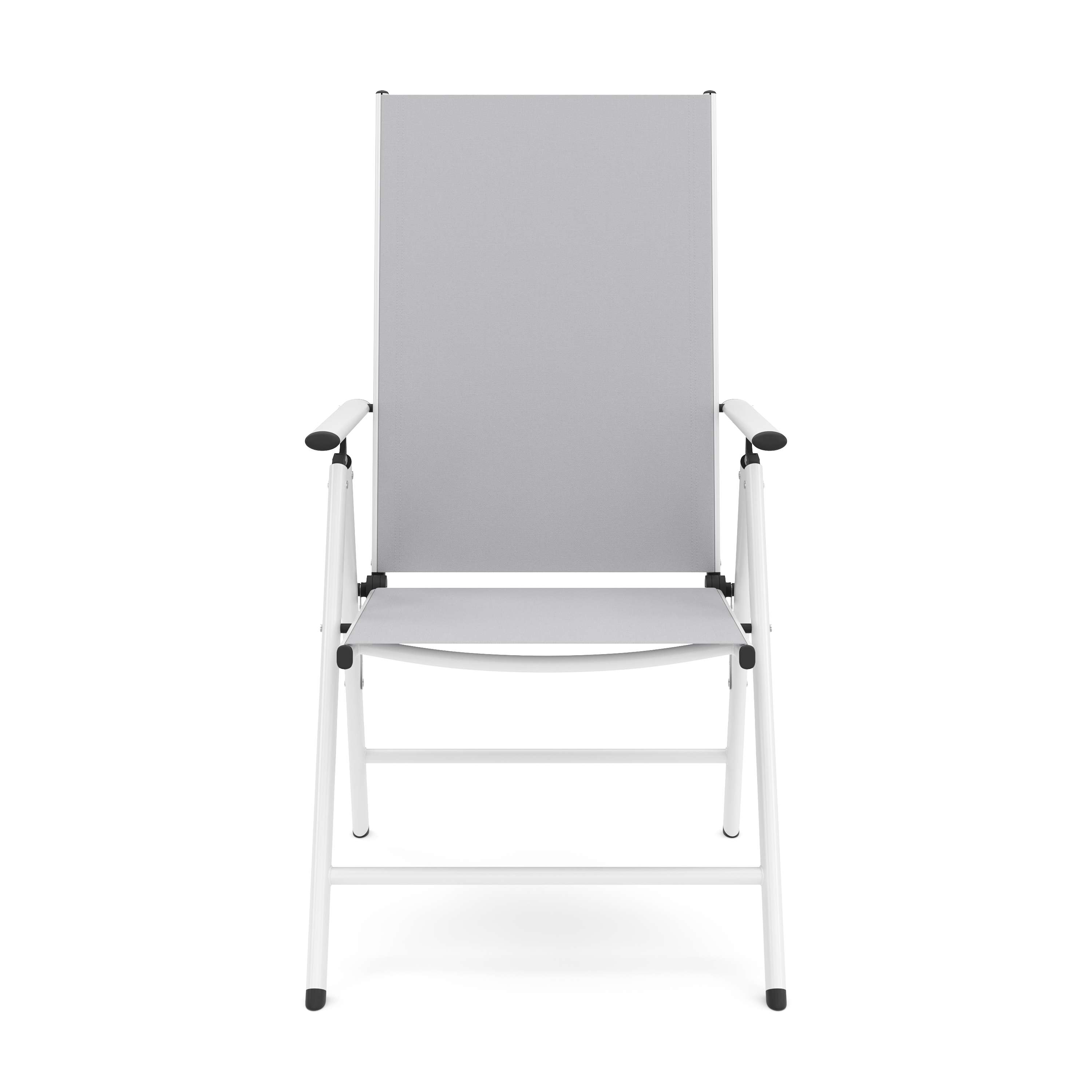 Gartenstuhl WILMA 2er Set grau/weiss