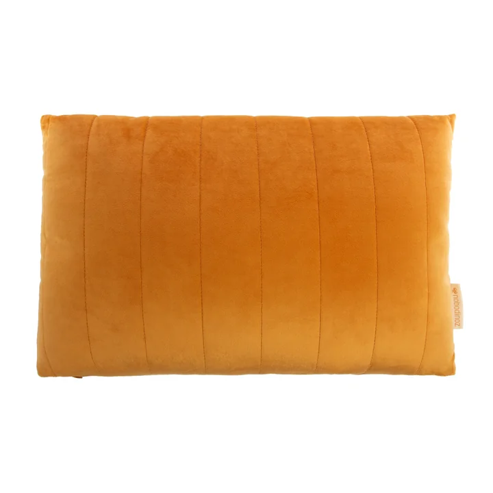 Nobodinoz - Akamba Samt-Kissen, 45 x 30 cm, farniente yellow