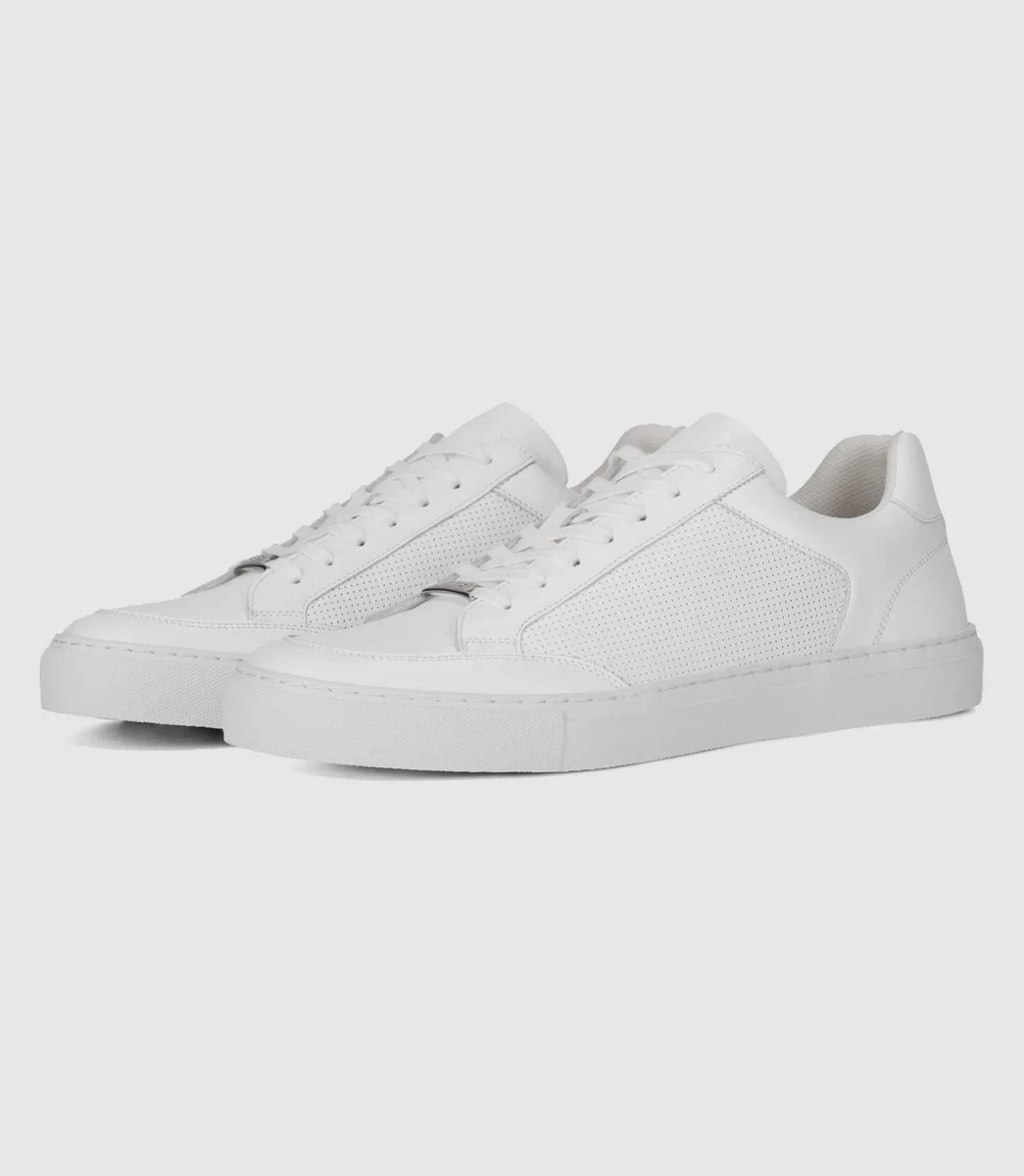 Sneakers en cuir blanches ERIC
