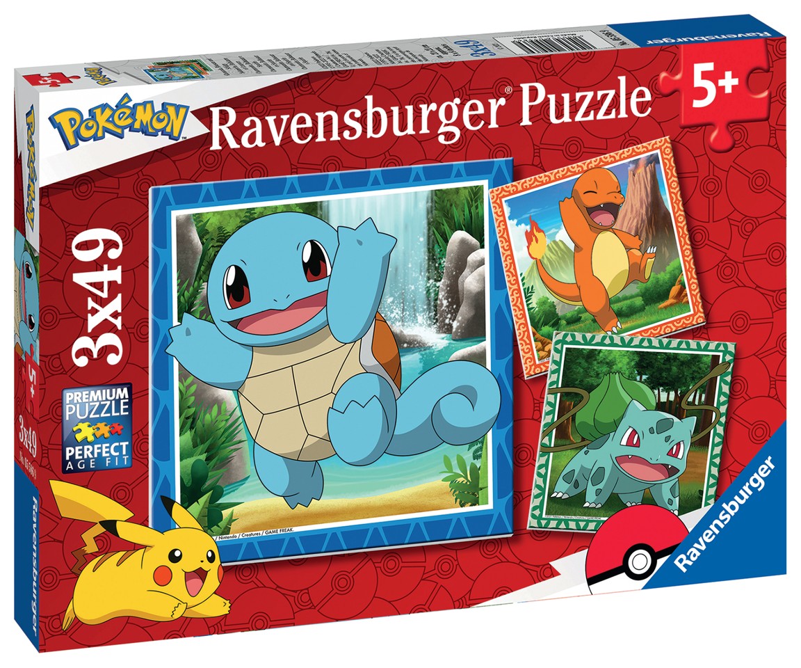 Ravensburger - Pokémon 3x49p
