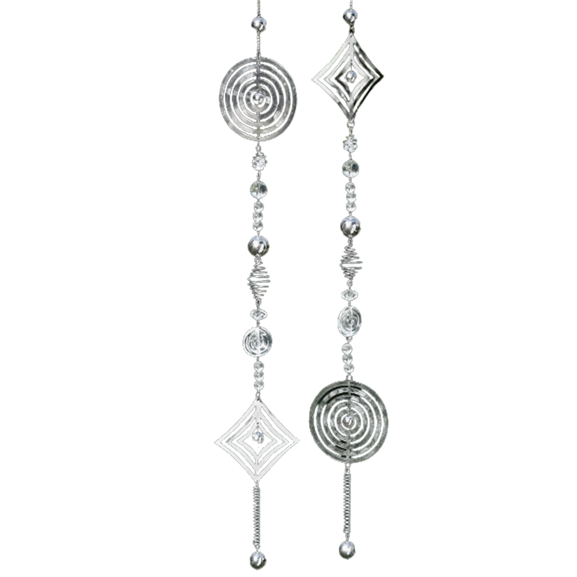 Girlande - silber - 2-fach sortiert - 95 cm