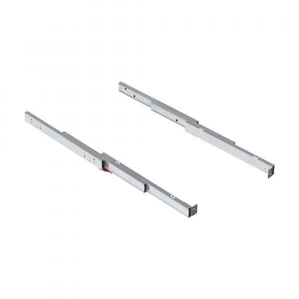 Emuca Corrediças Mesa Extensível Cozinha Shot, Alumínio, Anodizado Inoxidável - 2045069