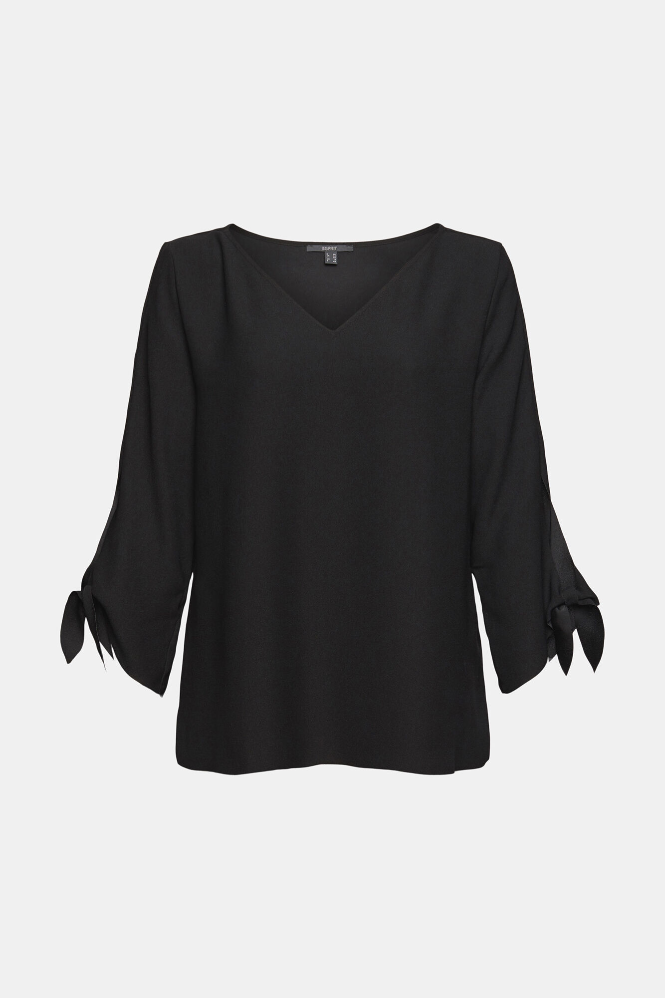 Blusa de crepe folgada - Preta