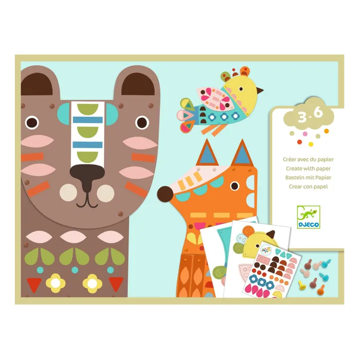 Djeco Créer avec du papier Animaux géants