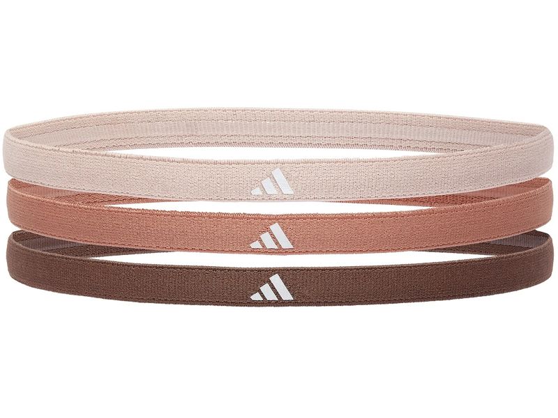 adidas Hairbands Braun/Dunkelblau/Beige Packung mit 3 Haarbändern