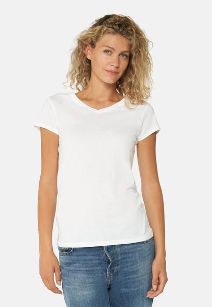 MODAL T-SHIRT MED V-HALS TIL KVINDER