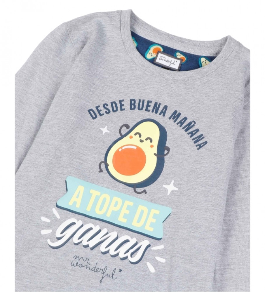 Aznar Innova Pijama A tope cinza, azul