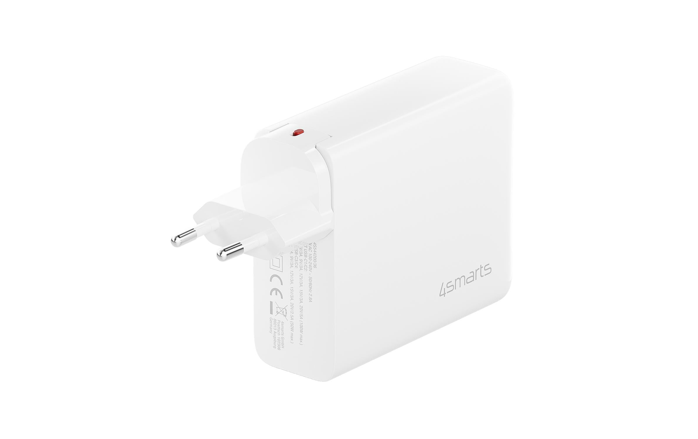 USB-Wandladegerät Flex Pro WeissLadegerät mit Multi-Geräte-Ladefähigkeit