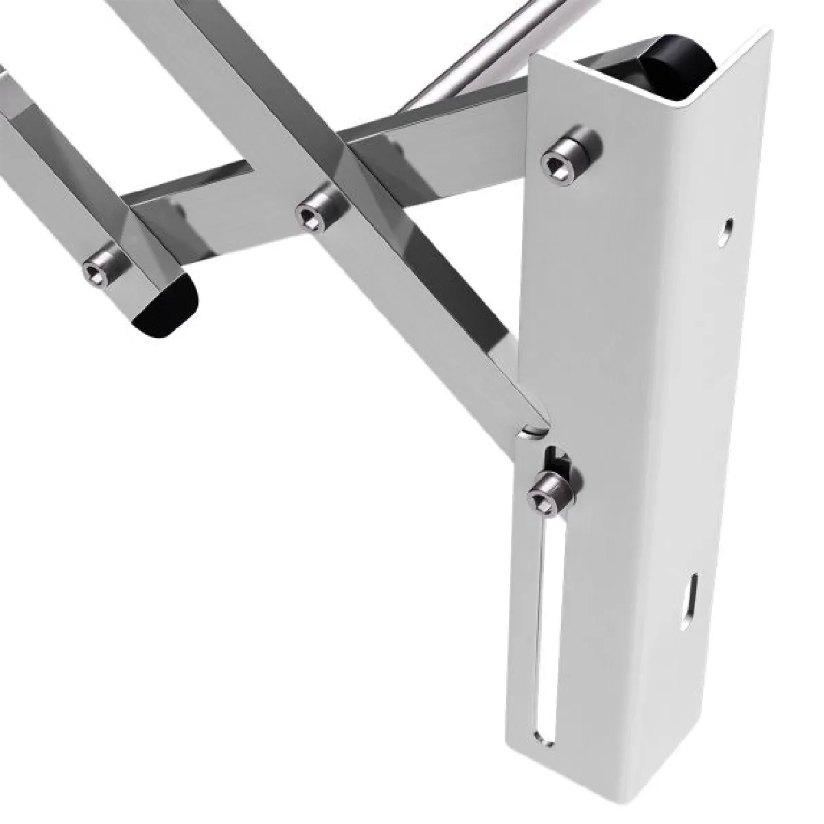 Helloshop26 Porte-serviettes extensible 8 barres inox