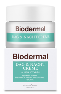 Biodermal Dag & Nachtcrème Alle Huidtypen Pot 50ML