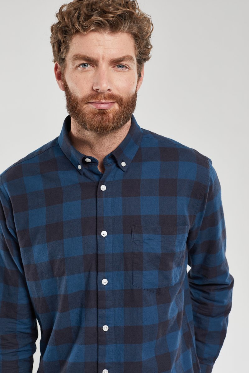 Chemise à carreaux - coton flanelle