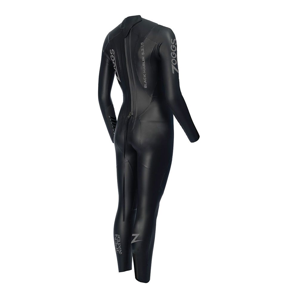 Zoggs BLACK MARLIN BZ - Combinaison intégrale 5/3/1.5 mm Femme black/silver
