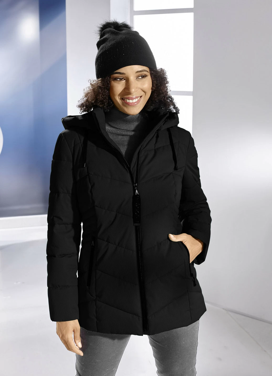 Jacke mit Reißverschlussleiste