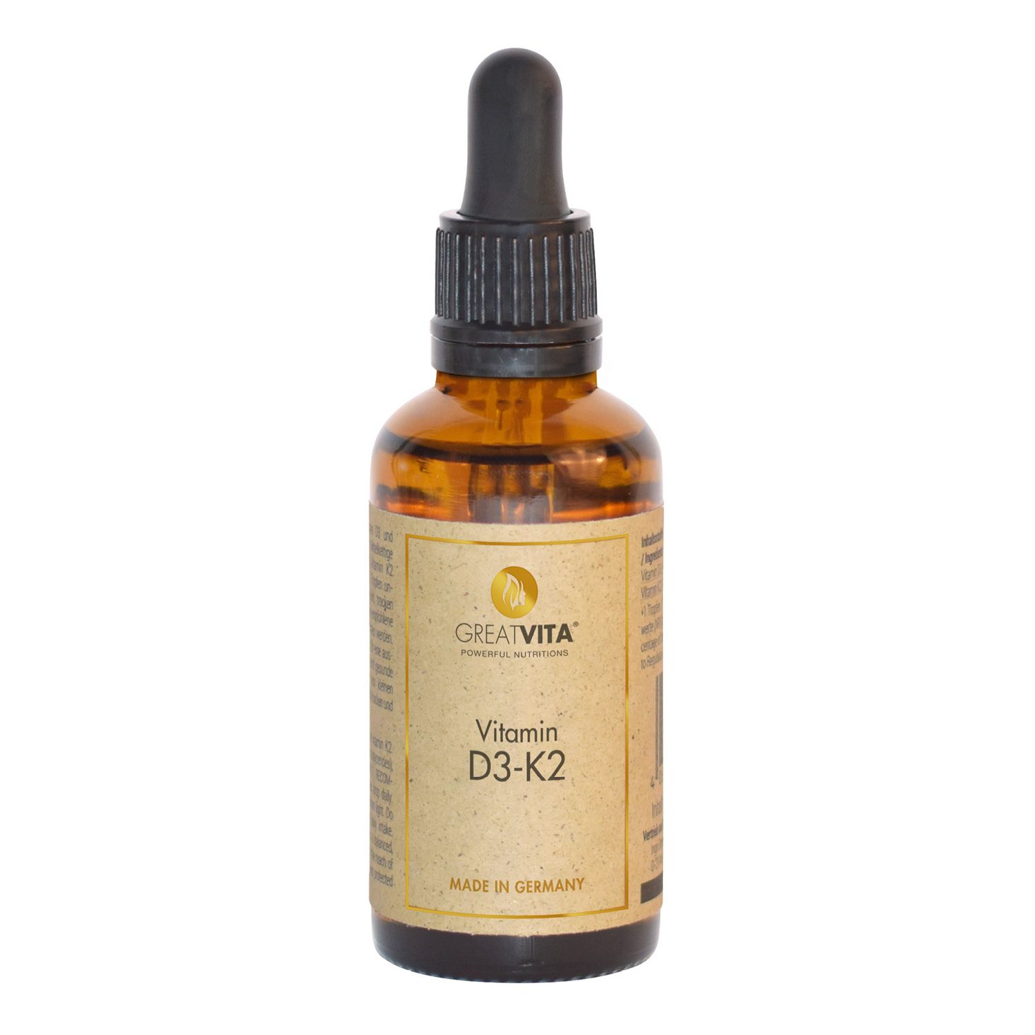 GreatVita Vitamin D3 + K2 Tropfen
