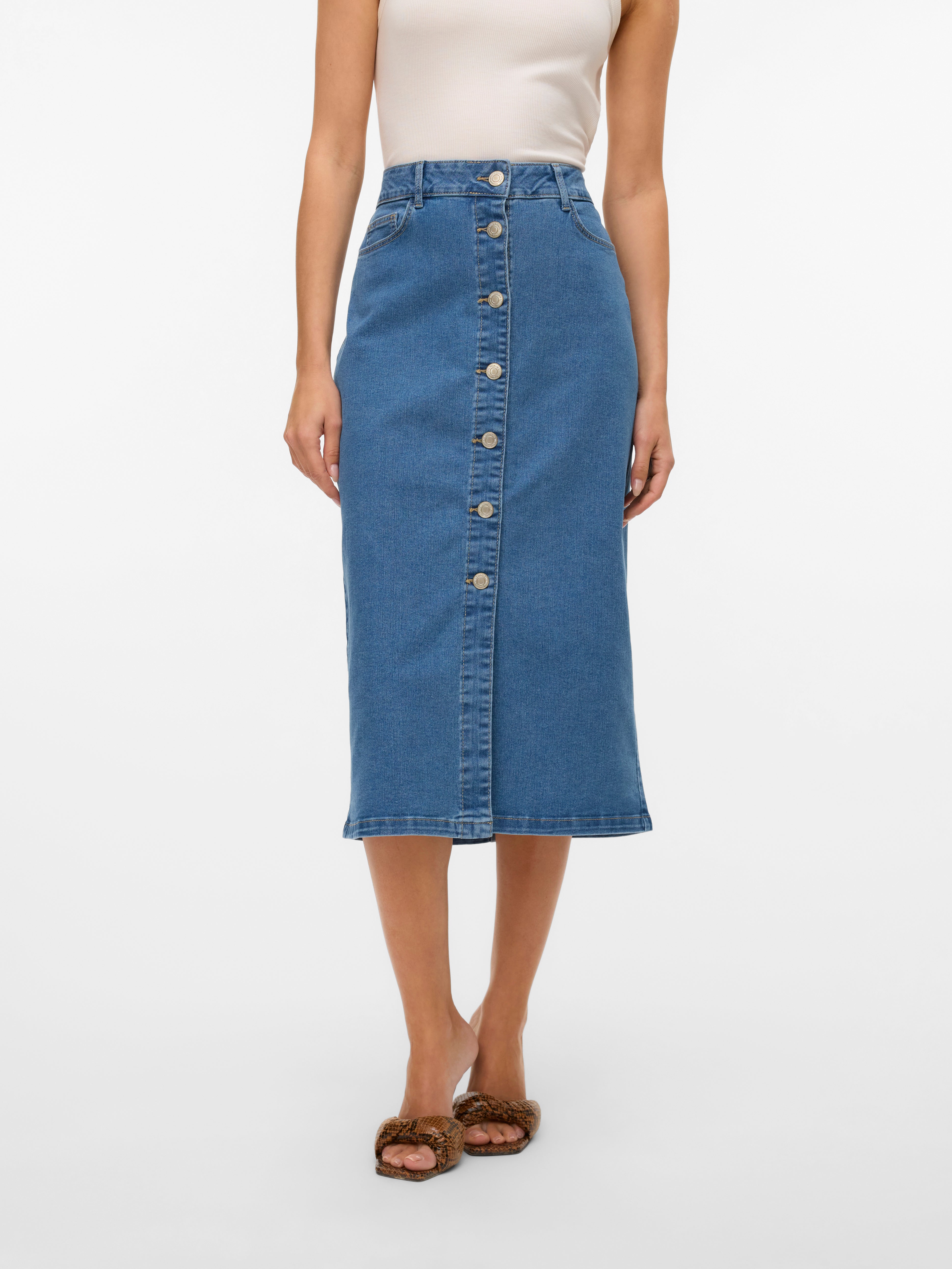 VMNATTY Mid waist Midi-rok