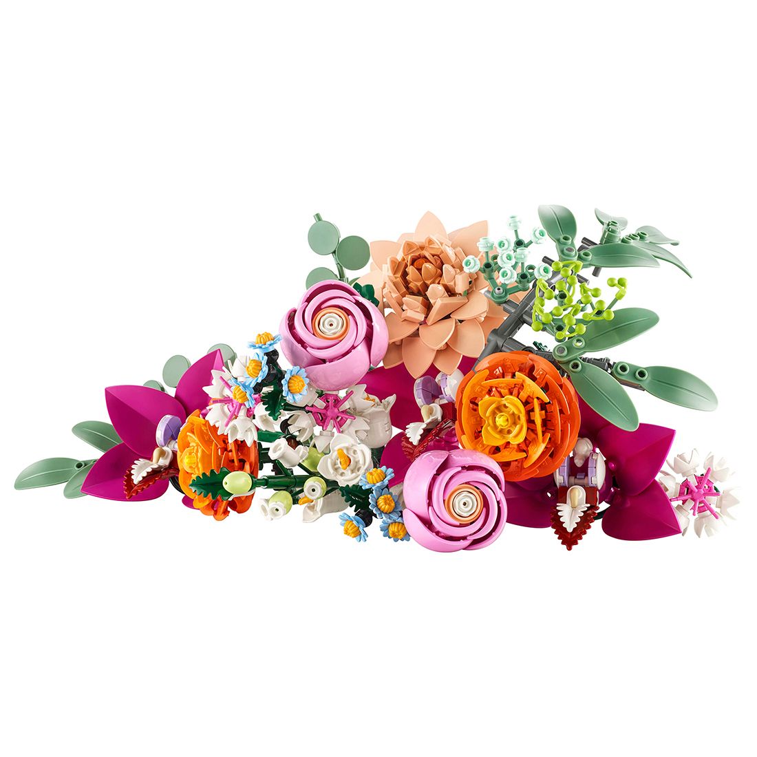 10342 Vakker bukett med rosa blomster