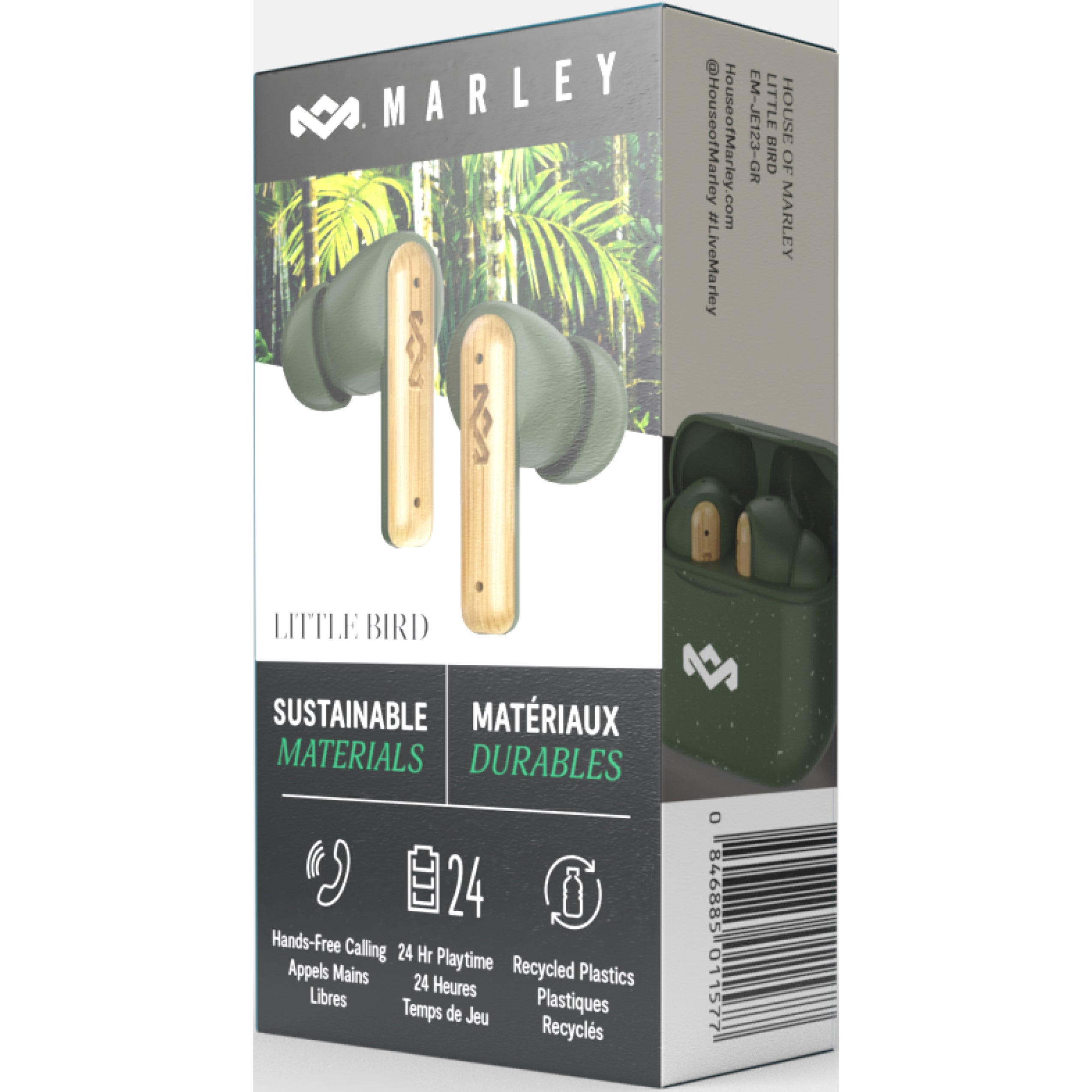 House of Marley Little Bird TWS Green draadloze oordopjes