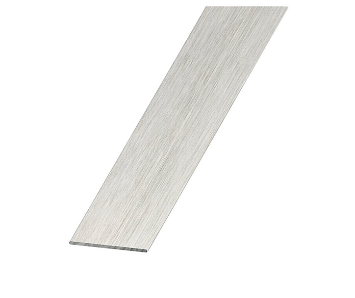 Plat aluminium brossé 30 mm, 2,5 m