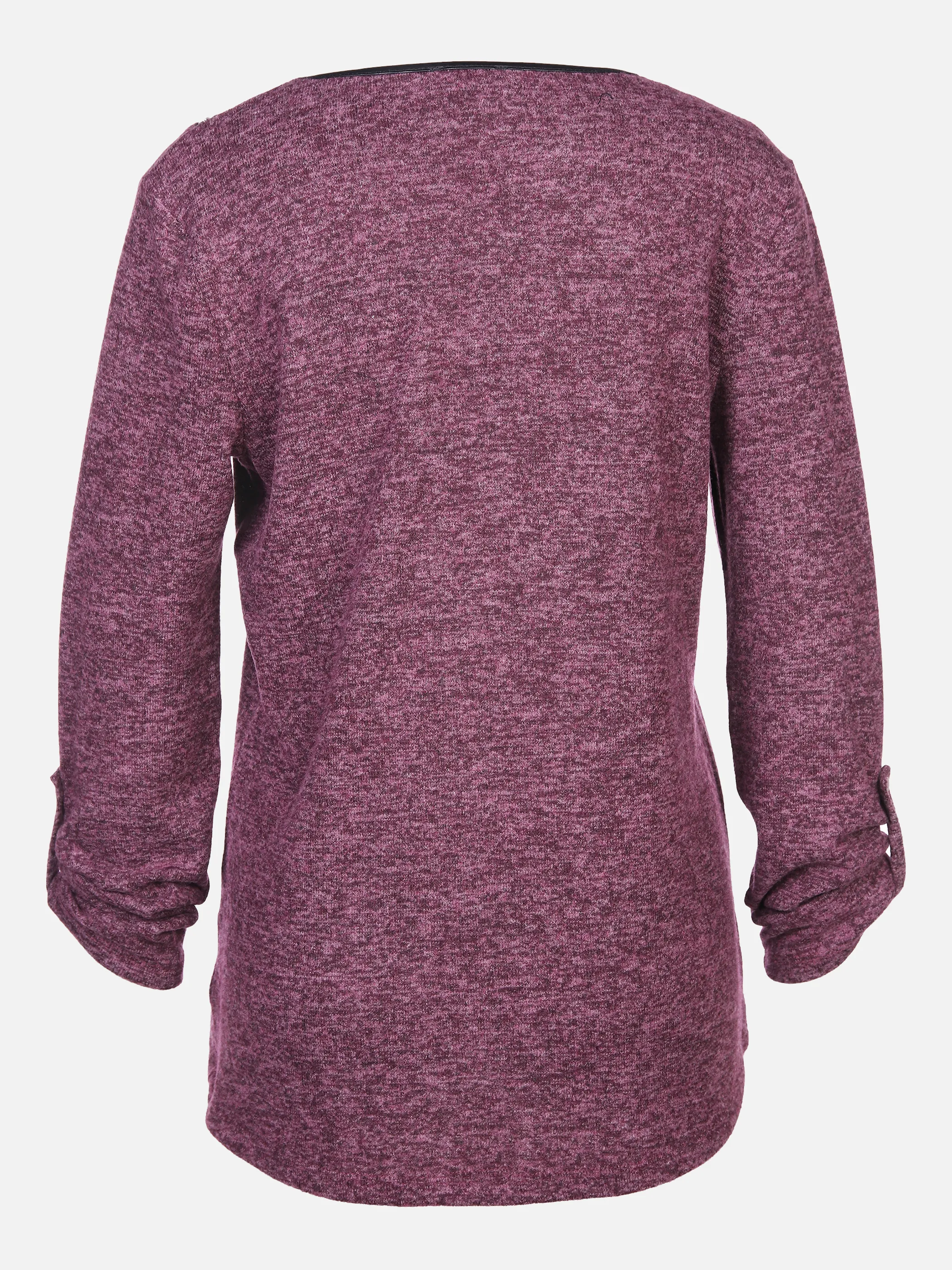 Damen Flauschshirt mit Reißverschluss-Detail