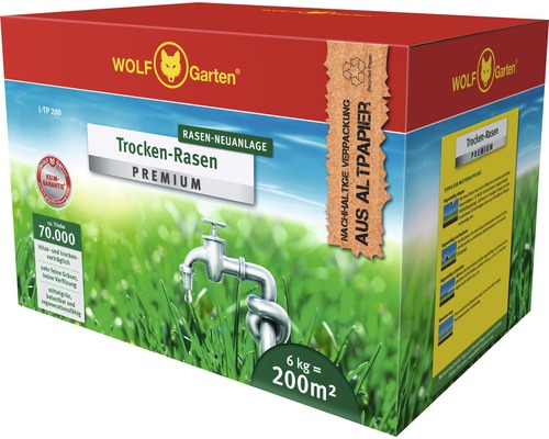 WOLF-Garten Premium Droog Gazonzaad 6 kg 200 m²