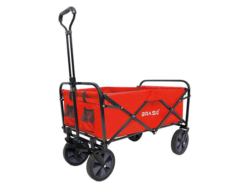 BRASQ 100 Liter opvouwbare bolderkar - Red