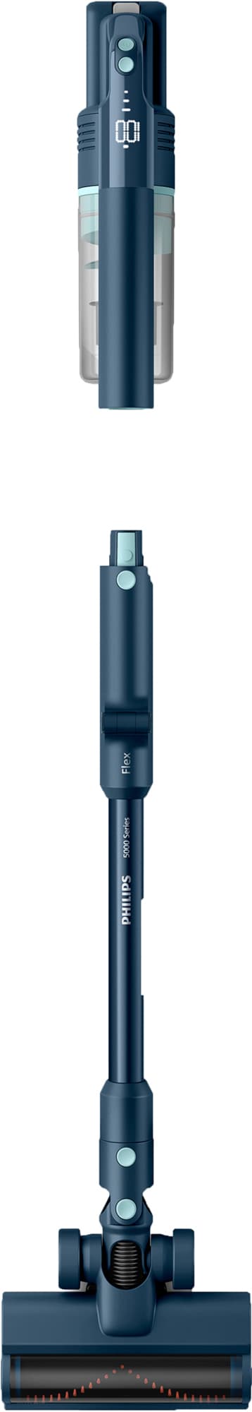 Philips 5000 Series ledningsfri skaftstøvsuger XC5242/10 (blå)