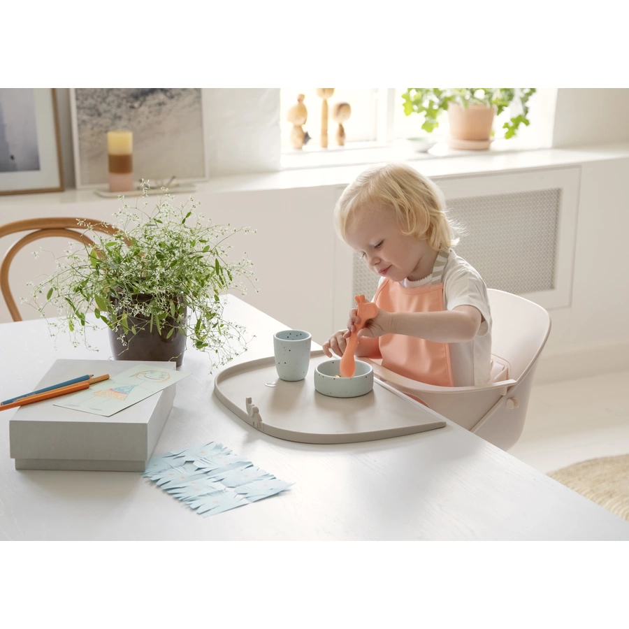 Done by Deer™ Silikon Geschirr-Set Confetti blau