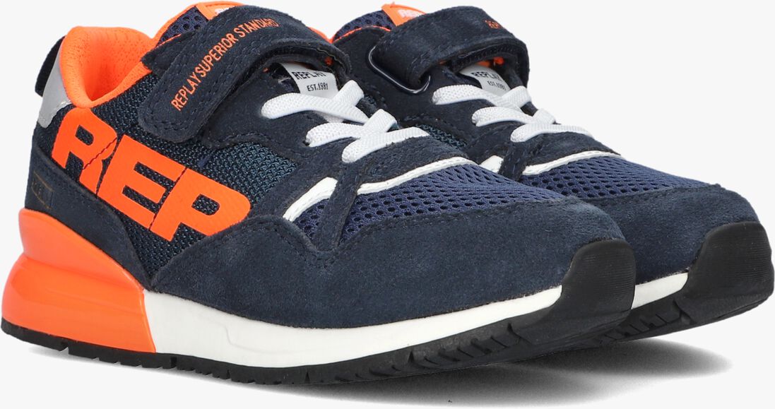 REPLAY blauwe replay lage sneakers shoot jr8