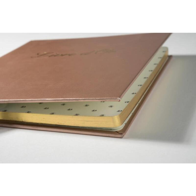 Livre d'or Balacron avec titre 140 pages blanches - 21x19 cm vertical - Couleurs assorties