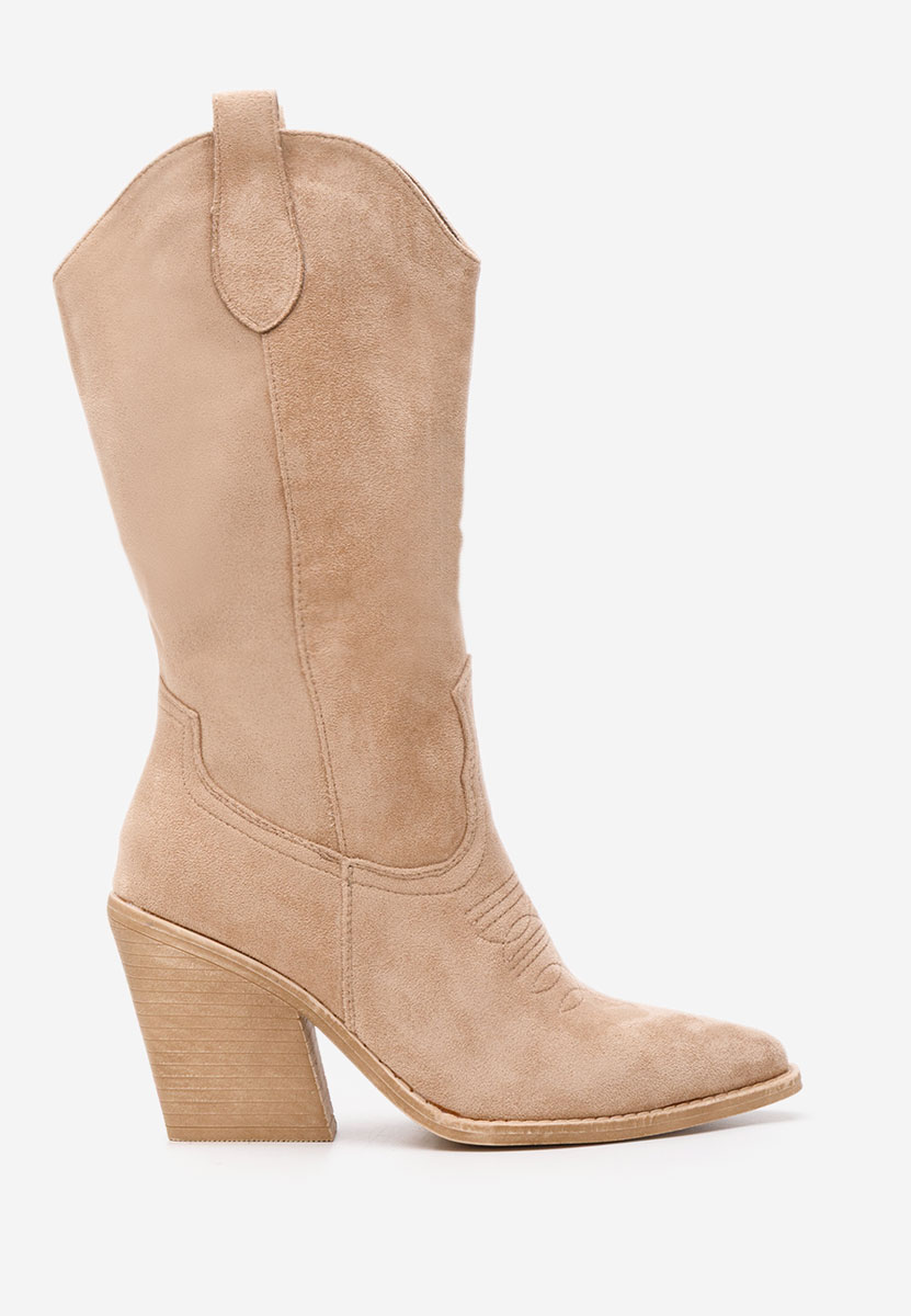 Bottes cowboy femme kaki Jena