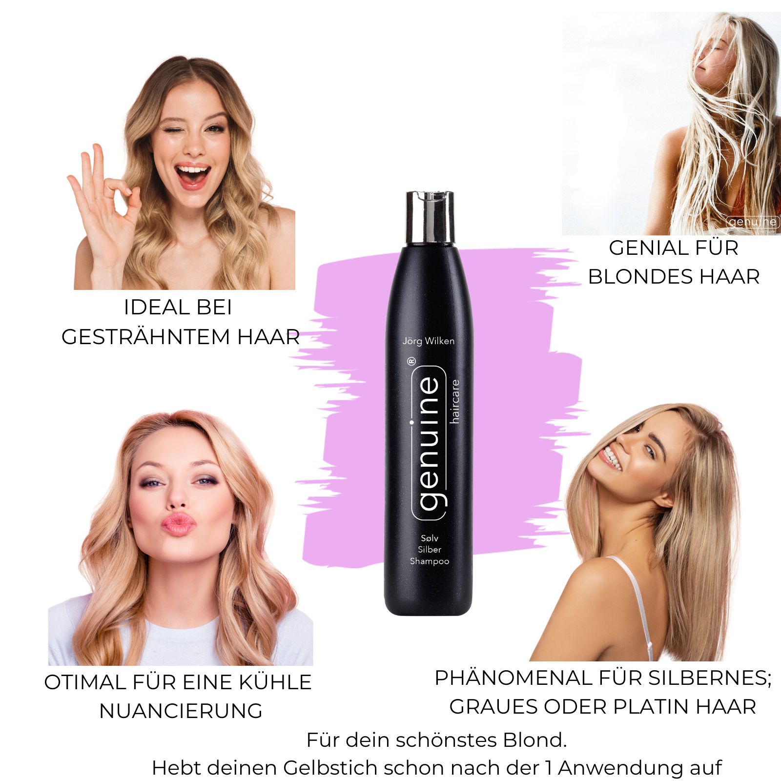genuine haircare - Sølv Silber Shampoo