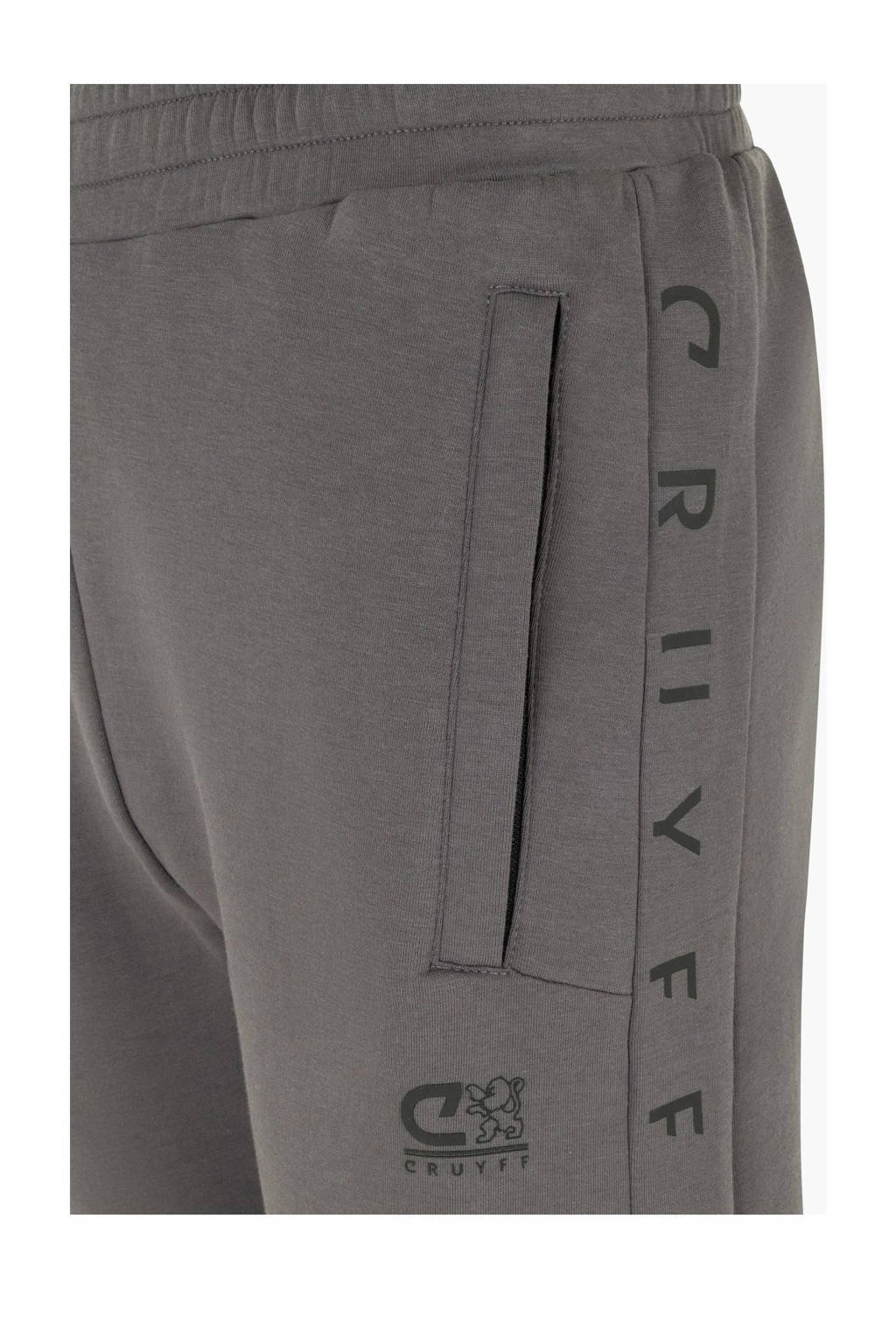 Cruyff joggingbroek Ignite Tape antraciet