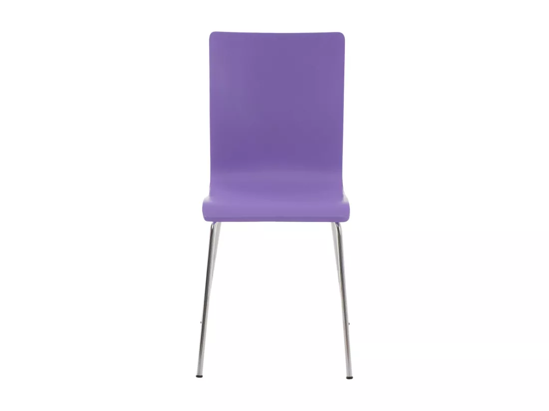 Lot de 2 Chaise de conférence - Bois & Antique - Violet - PEPE