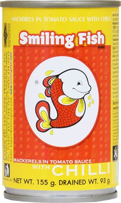 Smiling Fish Makreel in Tomatensaus met Chili 155g