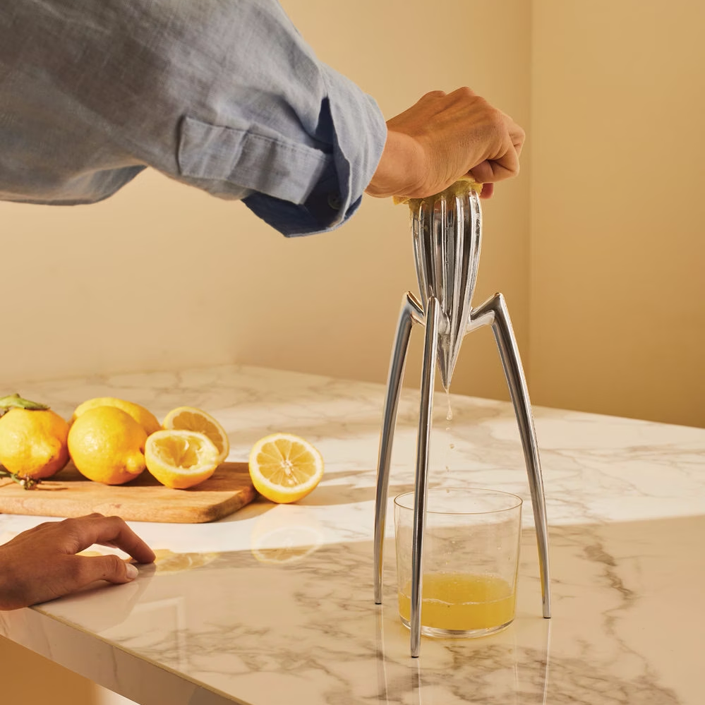 (210x95mm) Edelstahl Octopus Zitrus Handpresse Manueller Getränke Entsafter Deko Küchenwerkzeug für Zitronen / Orangen / Grapefruit