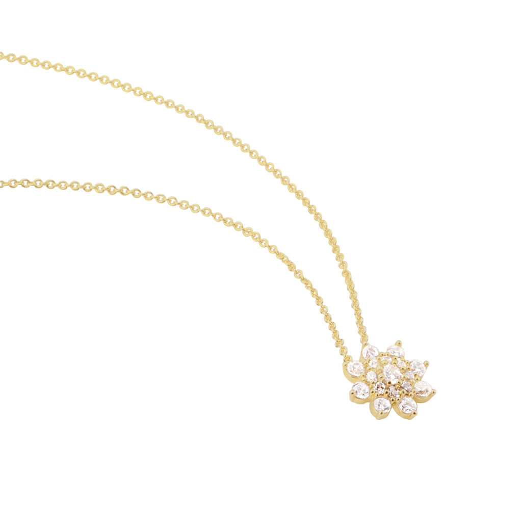 Collier Plaqué Or Sadoth Oxydes De Zirconium