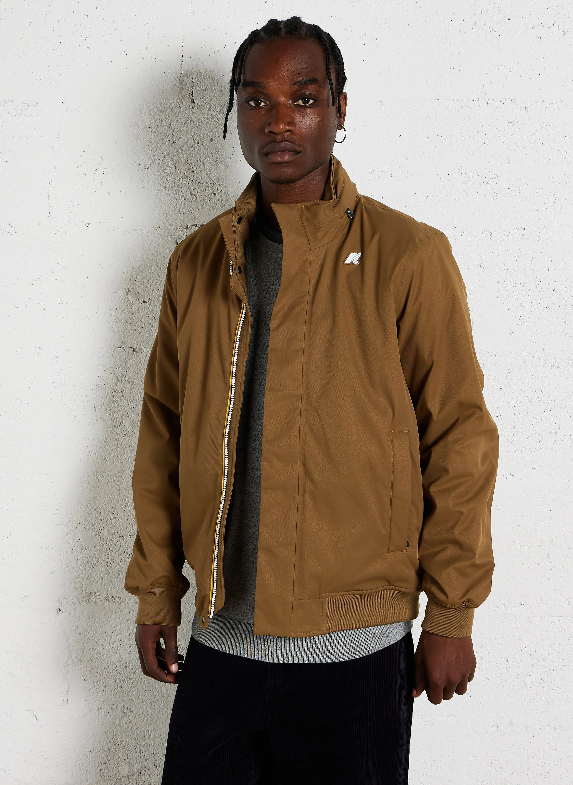 AMAURY TWILL MARMOTTA - Veste coupe vent droite| Marron
