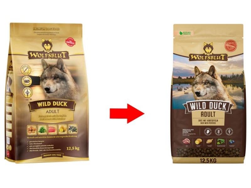 Wolfsblut Trockenfutter Dog Wild Duck Adult, 12.5 kg Mit Ente und Kartoffel