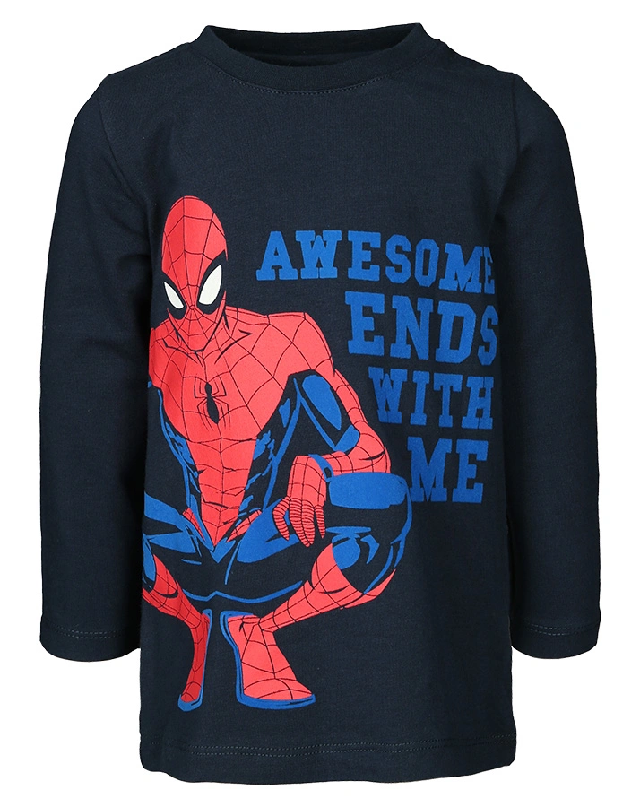 Langarmshirt NMMSPIDERMAN in dunkelblau